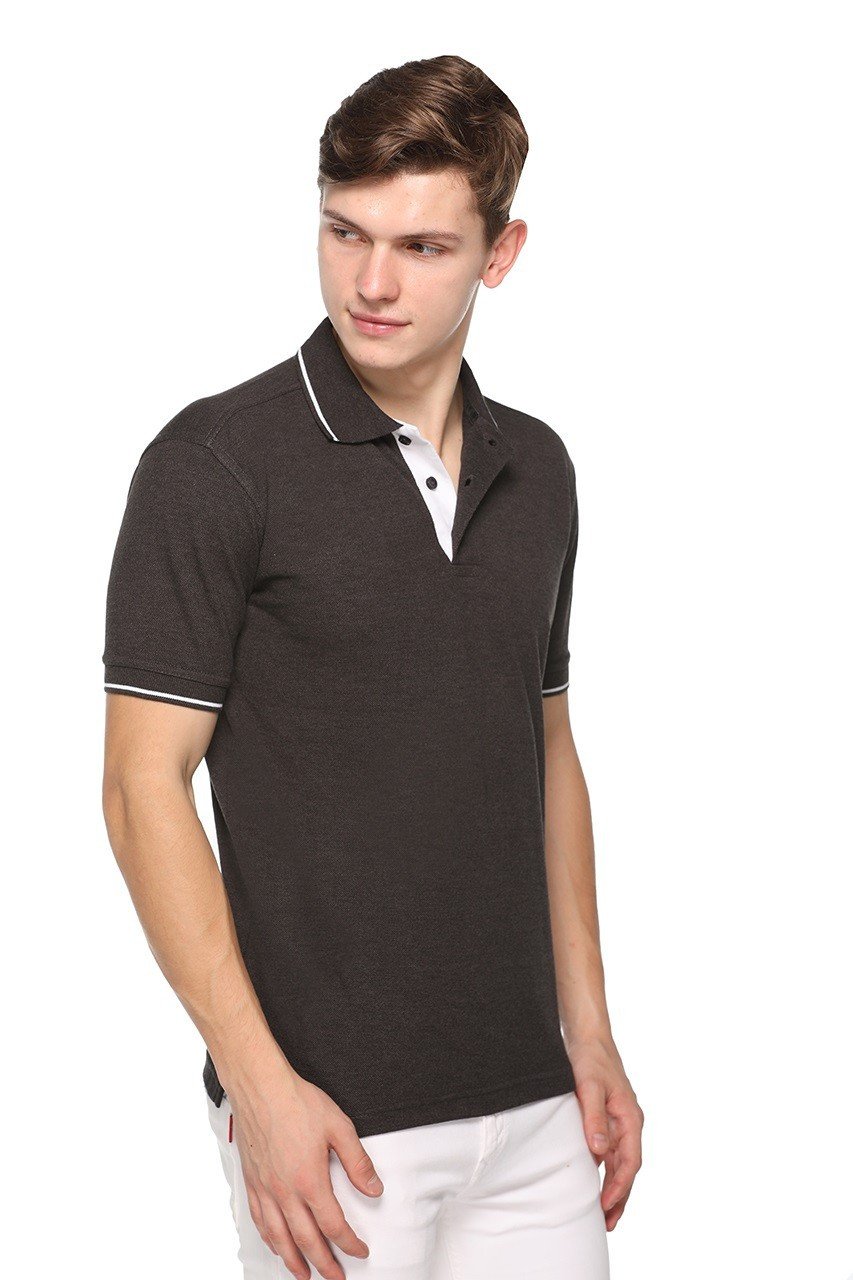 Pikmee Highline Single Tipping Charcoal Grey T-shirt