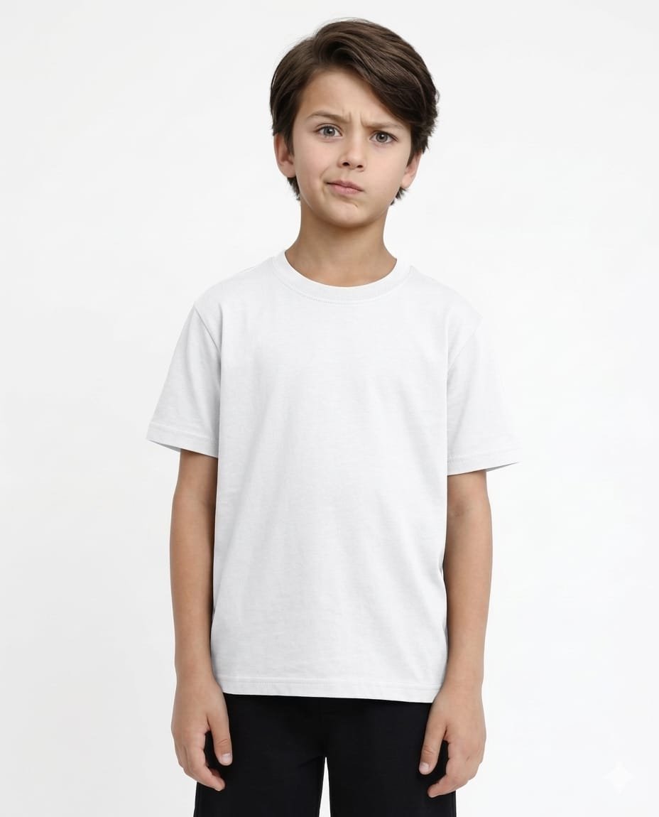 Round Neck Regular Fit 180 GSm- Kids Tshirts