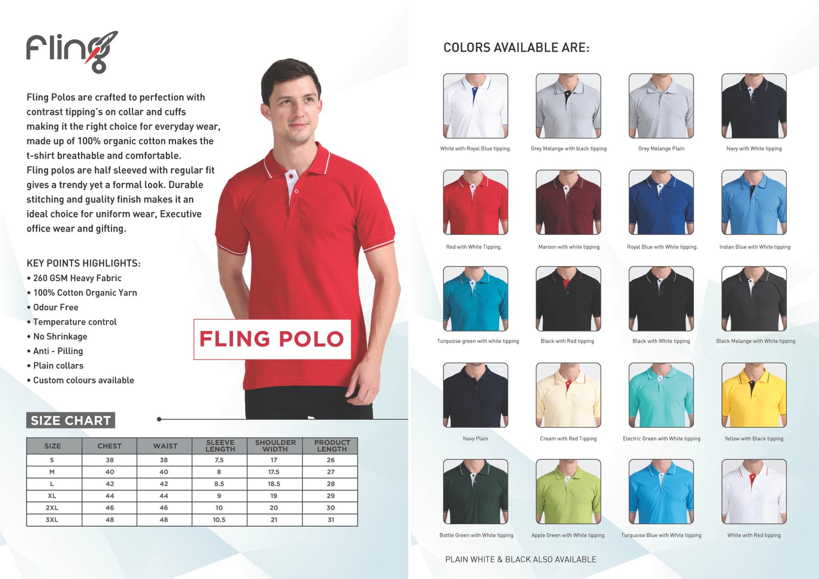 FLING TIPPING T SHIRT